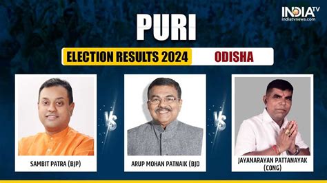 Puri Election Results 2024 Bjp S Sambit Patra Wins India Tv