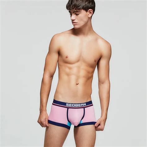 Sous V Tement Seobean Boxer Pour Hommes Sexy Avec Pochette Convexe