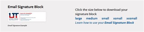 Generating Outlook Signature Block - Utah Tech IT Helpdesk
