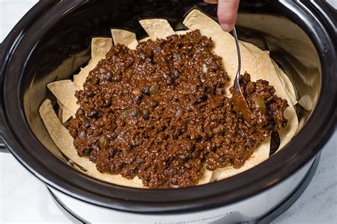 Slow Cooker Beef Enchilada Casserole With Mole Sauce