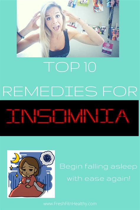 Top Ten Remedies for Insomnia - Fresh Fit N Healthy