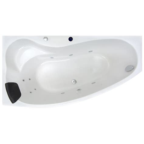 Basera BASIC Indoor Eck Whirlpool Badewanne Formentera Links 160 X 90