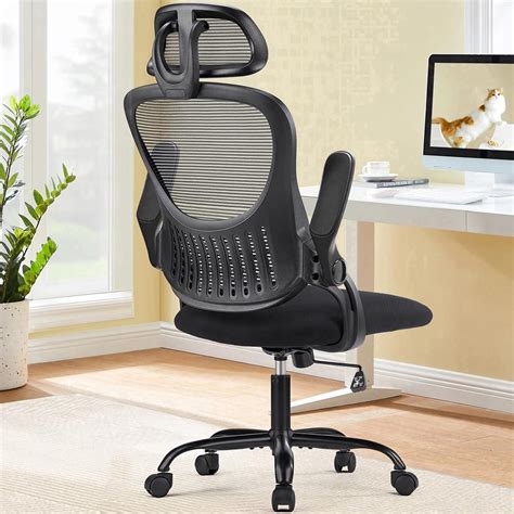 Sweetcrispy Office Computer Desk Chair, Ergonomic High-Back Mesh
