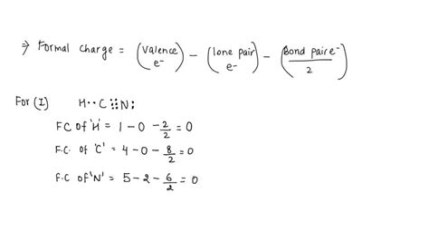 SOLVED: Does HCN have any resonance structures? Isomers? Show using ...