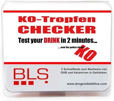 KO Tropfen Drogentest für Getränke Schnelltest für Bestimmung von