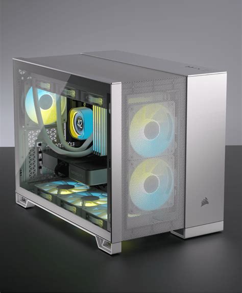 2500d Airflow Mid Tower Dual Chamber Pc Case White