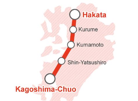 Kyushu Shinkansen Map