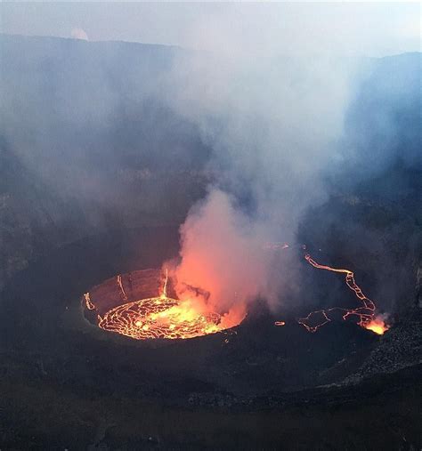 Stunning Eruptions Suwanose Jima Volcano Nyiragongo