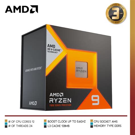 Jual Amd Ryzen 9 7900x3d Gaming Processor Ryzen 9 7000 Series 12 Core