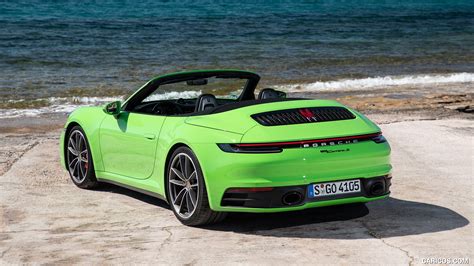 Porsche Carrera S Cabriolet Color Lizard Green Rear Three