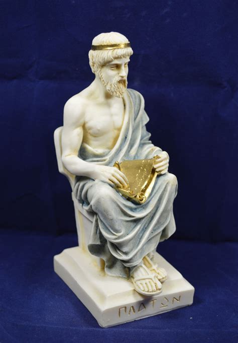 Plato Statue Ancient Greek Philosopher Handpainted Sculpture Etsy