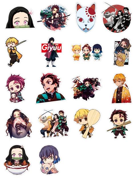 C P Nh T V I H N Sticker Kimetsu Yaiba D Nh T Co Created English