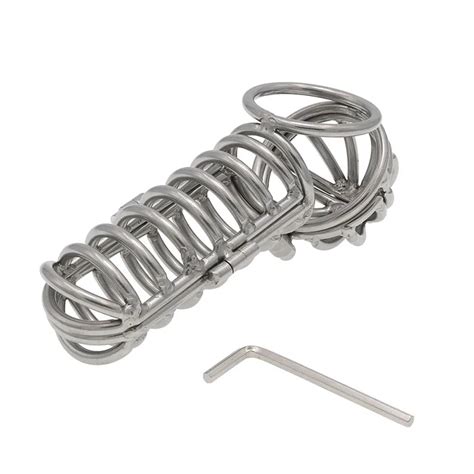 Cockring B Cage De Chastet Pour Homme En Acier Inoxydable Anneau De