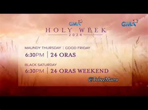 Gma Holy Week Oras Promo March Youtube