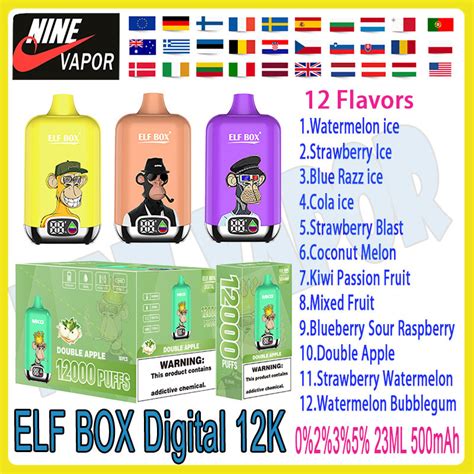 Original Elf Box Digital 12000 Puffs Disposable Vape Pen China Vape