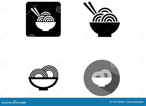 Noodle logo vector stock vector. Illustration of dish - 197724462