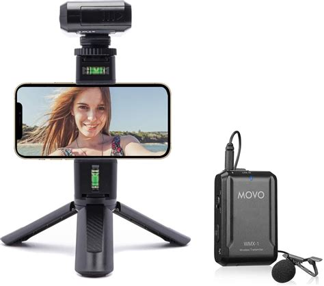 Movo Kit Vlogging para smartphone con micrófono inalámbrico Lavalier