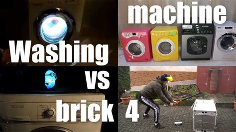 Washing Machine Vs Brick 4 Youtube