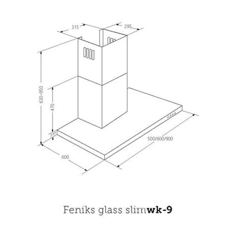 Okap AKPO WK 9 Feniks Slim Glass 50 Czarne szkło sklep internetowy