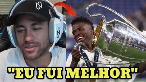 OLHA O QUE NEYMAR FALOU DE VINÍCIUS JR APÓS TÍTULO DA CHAMPIONS YouTube