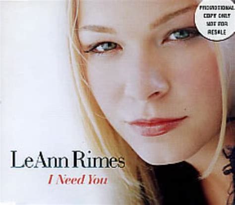 Leann Rimes I Need You Uk Promo Cd Single Cd5 5 178152