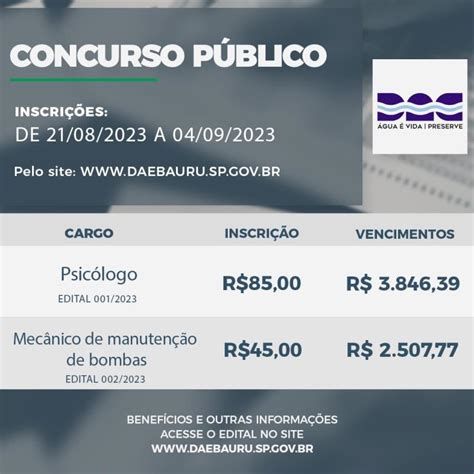 Dae Vai Abrir Inscri Es Dos Concursos P Blicos Para Os Cargos De