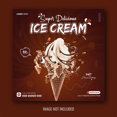 Ice Cream Social Media Post Design On Behance