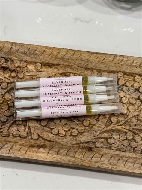 Cuticle Oil Pen Natural Pure Lavender Rosemary Lemon Essential Oils