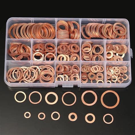 280 200 120 80pc Copper Sealing Washer Solid Gasket Sump Plug Oil For