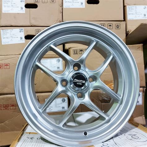 Jual Velg Mobil Racing Enkei Tuning Sc Ring Pcd X Silver Stone