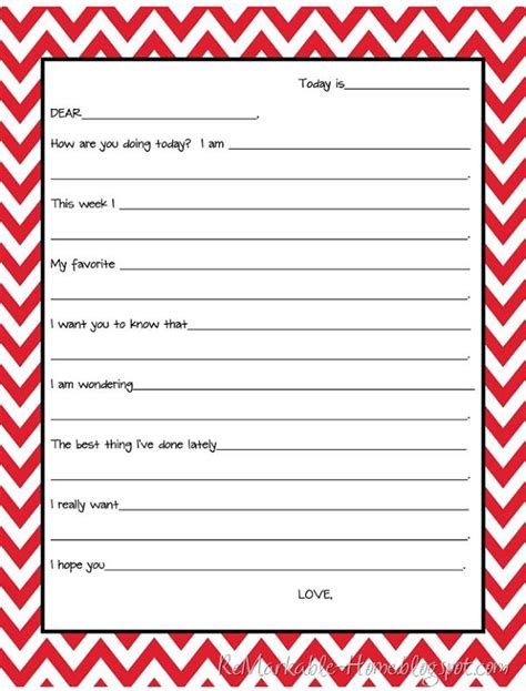 Free Printable Kids Form Letter This Easy To Use Form Letter Makes