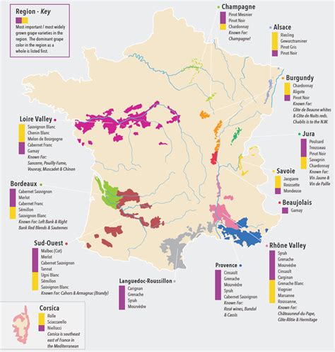 French Wine Regions Map