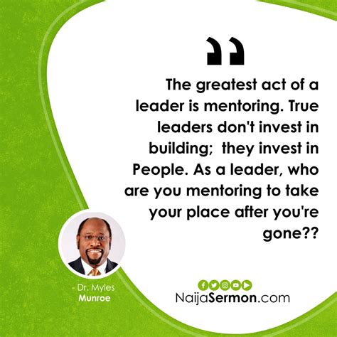 QUOTE OF THE DAY BY DR MYLES MUNROE Naijasermons