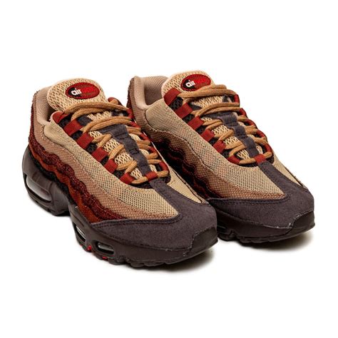 Nike Women Wmns Nike Air Max 95 Brown Basalt University Red Oxen Brown