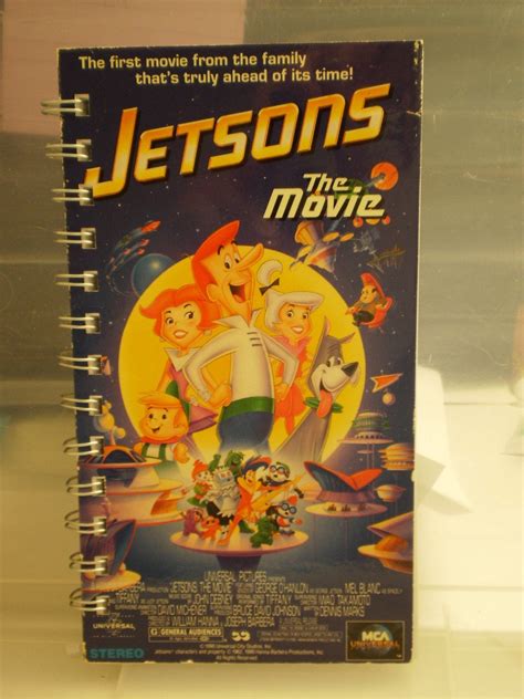 Recycled Notebook From Jetsons Movie Vhs Box