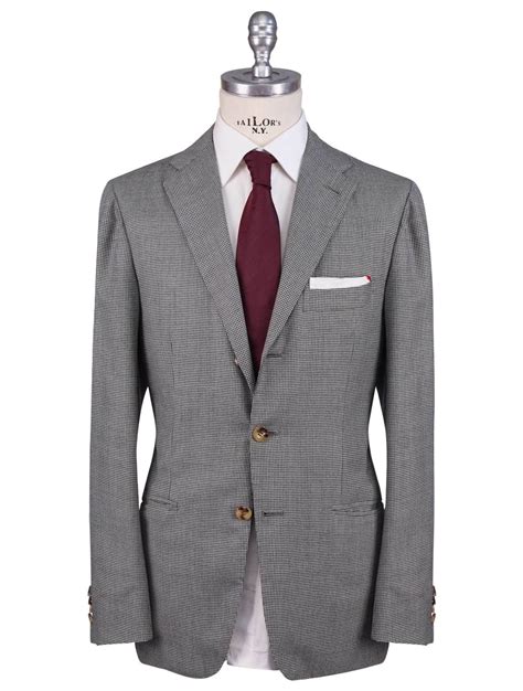 Kiton Gray Cashmere Virgin Wool Suit IsuiT