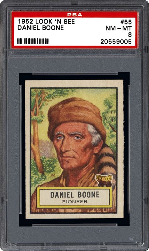 1952 Topps Look N See Daniel Boone Psa Cardfacts™