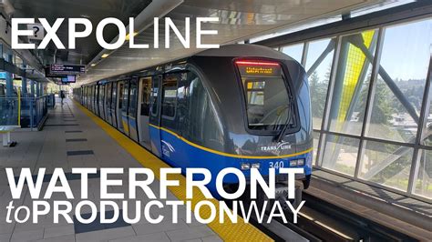 Complete Real Time Skytrain Ride Expo Line From Waterfront To