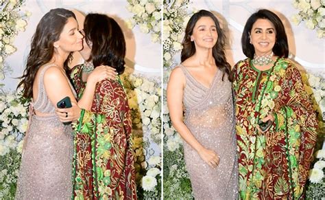 At Kiara Advani Sidharth Malhotra S Reception Alia Bhatt And Mother In