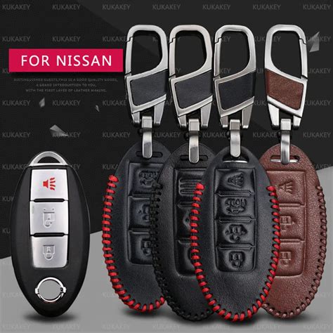 Car Key Case For Nissan Qashqai Almera March Tiida Interior Accessories