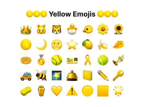 20 Yellow Emojis Meanings Explained Copy And Paste