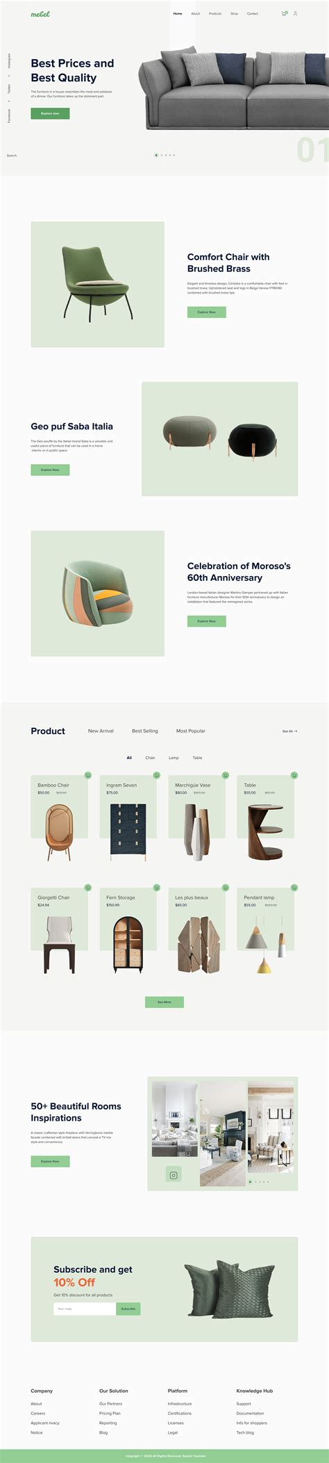 Mebel Furniture Website :: Behance