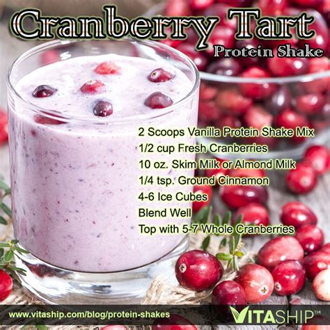 Cranberry Tart Protein Shake Recipe By Usa Flag Co Recipe Protein