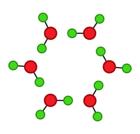 H O Estructura Cristalina De La Mol Cula De Hielo S Lido Del Agua