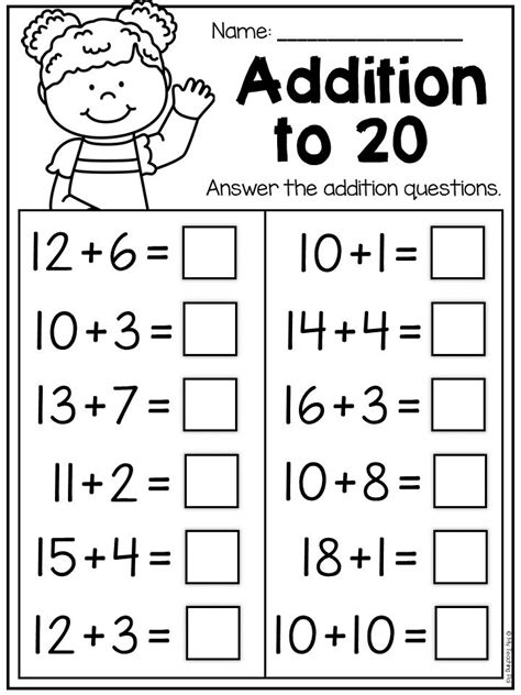 Addition And Subtraction Activity Sheets