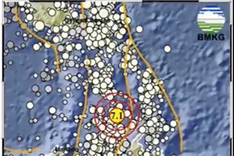 Gempa M 7 1 Guncang Wilayah Sulawesi Utara