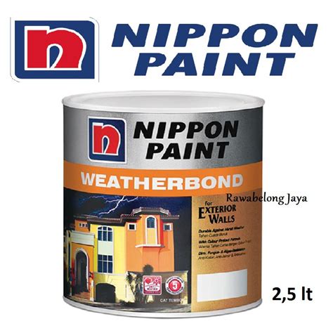 Jual CAT NIPPON WEATHERBOND WARNA STANDAR NIPPON PAINT GALON 2 5 LT