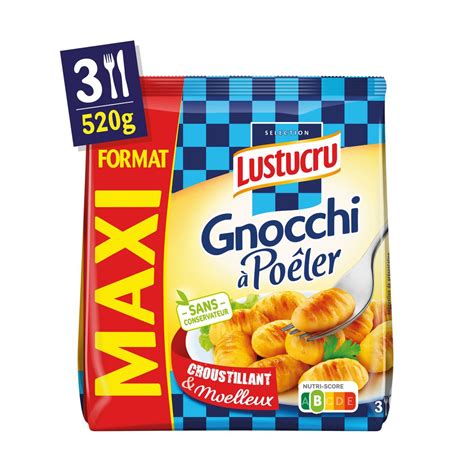 Lustucru Gnocchi Po Ler Nature Format Maxi Portions G Pas Cher