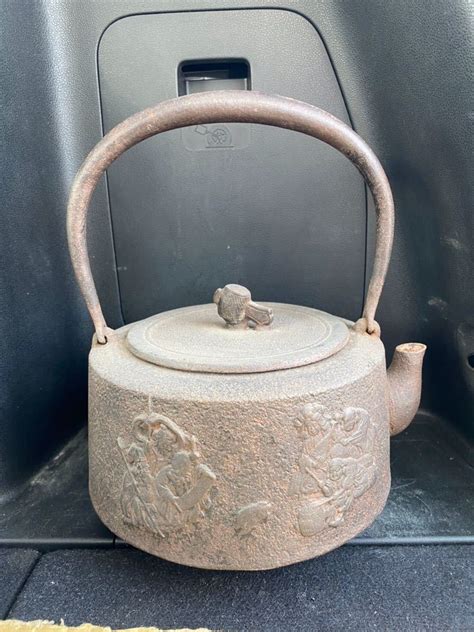 古い鉄瓶 龍盛堂 七福神 縁起物 時代物年代物 現状品 小槌摘 煎茶道具鉄瓶｜売買されたオークション情報、yahooの商品情報を