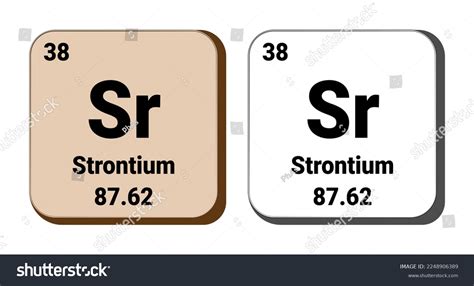 Sr Strontium Element Vector Icon Periodic Stock Vector Royalty Free 2248906389 Shutterstock